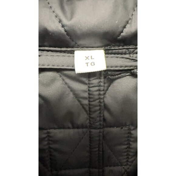 Burberry Women's Tything Diamond Quilted Double Breasted Coat Black XL - Picture 7 of 9